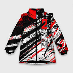Куртка зимняя для девочки Red Dead Redemption 2, цвет: 3D-черный