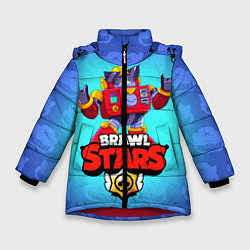 Куртка зимняя для девочки Вольт - Brawl Stars, цвет: 3D-красный