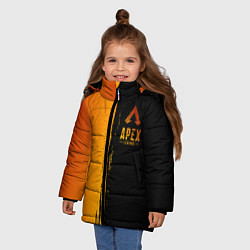 Куртка зимняя для девочки Apex Legends, цвет: 3D-красный — фото 2
