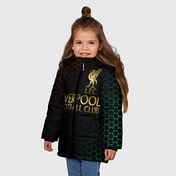 Куртка зимняя для девочки LIVERPOOL ЛИВЕРПУЛЬ, цвет: 3D-черный — фото 2