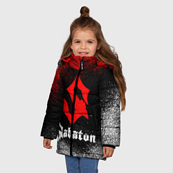 Куртка зимняя для девочки Sabaton, цвет: 3D-черный — фото 2
