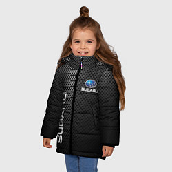 Куртка зимняя для девочки SUBARU, цвет: 3D-светло-серый — фото 2