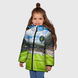 Куртка зимняя для девочки FC INTER, цвет: 3D-красный — фото 2