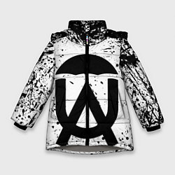 Куртка зимняя для девочки The umbrella academy Z, цвет: 3D-светло-серый