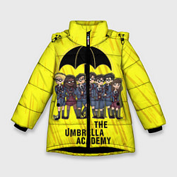 Куртка зимняя для девочки The Umbrella Academy, цвет: 3D-черный