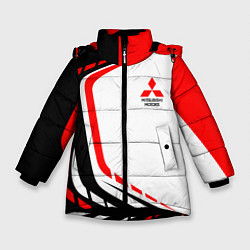 Куртка зимняя для девочки Mitsubishi EVO Uniform, цвет: 3D-черный