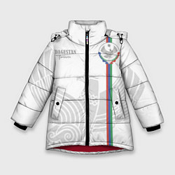 Куртка зимняя для девочки Дагестан, цвет: 3D-красный