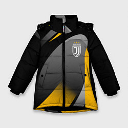 Куртка зимняя для девочки Juventus Uniform, цвет: 3D-черный