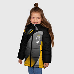Куртка зимняя для девочки Juventus Uniform, цвет: 3D-черный — фото 2