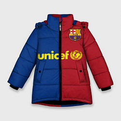 Зимняя куртка для девочки Форма Barcelona Messi