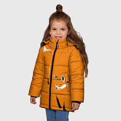 Куртка зимняя для девочки ЛИСА, цвет: 3D-красный — фото 2