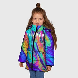 Куртка зимняя для девочки PARAMORE, цвет: 3D-черный — фото 2
