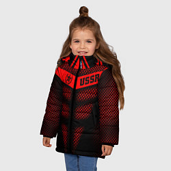 Куртка зимняя для девочки Экзоскелет СССР, цвет: 3D-светло-серый — фото 2