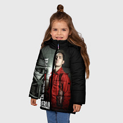 Куртка зимняя для девочки La casa de papel BERLIN, цвет: 3D-красный — фото 2