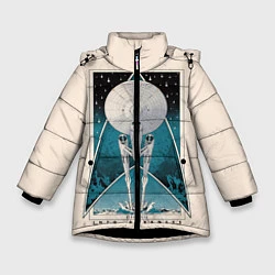 Куртка зимняя для девочки Star Trek, цвет: 3D-черный