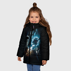 Куртка зимняя для девочки Star Trek, цвет: 3D-черный — фото 2