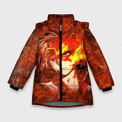 Куртка зимняя для девочки Тодороки Шото, цвет: 3D-светло-серый