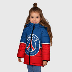 Куртка зимняя для девочки FC PSG, цвет: 3D-черный — фото 2