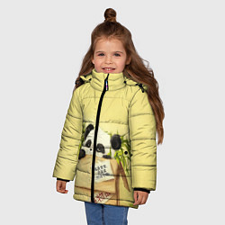 Куртка зимняя для девочки Заказывали Панду? ?, цвет: 3D-черный — фото 2