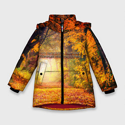 Зимняя куртка для девочки Что такое осень - это небо