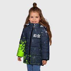 Куртка зимняя для девочки AC DС, цвет: 3D-черный — фото 2