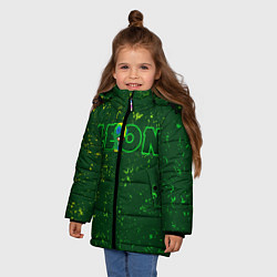 Куртка зимняя для девочки BRAWL STARS LEON ЛЕОН, цвет: 3D-черный — фото 2