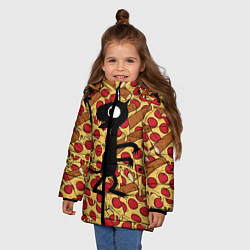 Куртка зимняя для девочки ЛЮЦИ, цвет: 3D-черный — фото 2