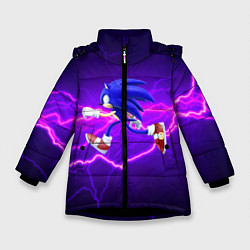 Куртка зимняя для девочки Sonic Storm, цвет: 3D-черный