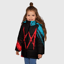 Куртка зимняя для девочки WATCH DOGS LEGION ВОТЧ ДОГС, цвет: 3D-черный — фото 2