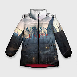 Куртка зимняя для девочки Assassin’s Creed Unity, цвет: 3D-красный