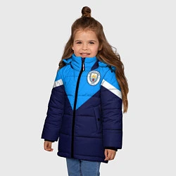 Куртка зимняя для девочки MANCHESTER CITY, цвет: 3D-светло-серый — фото 2