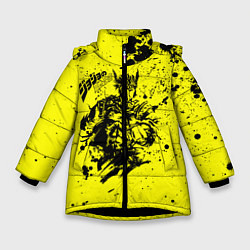 Куртка зимняя для девочки JoJo Bizarre Adventure, цвет: 3D-черный