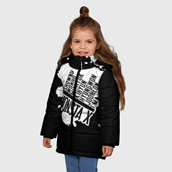 Куртка зимняя для девочки Monsta X, цвет: 3D-черный — фото 2
