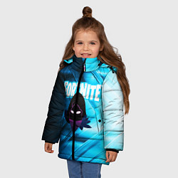 Куртка зимняя для девочки FORTNITE CROW, цвет: 3D-черный — фото 2