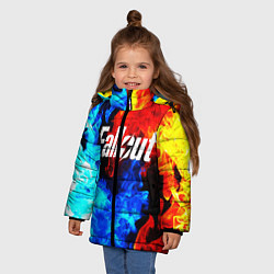 Куртка зимняя для девочки FALLOUT ФЭЛЛАУТ, цвет: 3D-черный — фото 2