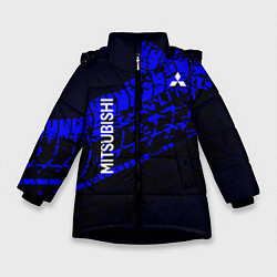 Куртка зимняя для девочки Mitsubishi, цвет: 3D-черный