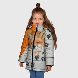 Куртка зимняя для девочки Фыр-Фыр, цвет: 3D-светло-серый — фото 2