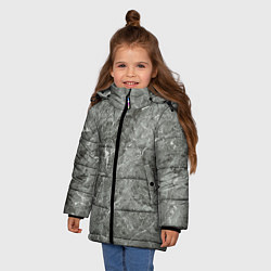 Куртка зимняя для девочки Grey, цвет: 3D-черный — фото 2