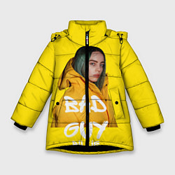 Куртка зимняя для девочки Billie Eilish Билли Айлиш, цвет: 3D-черный