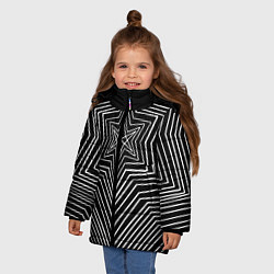 Куртка зимняя для девочки BRING ME THE HORIZON DARK, цвет: 3D-черный — фото 2