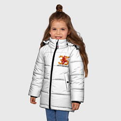 Куртка зимняя для девочки Mario, цвет: 3D-черный — фото 2
