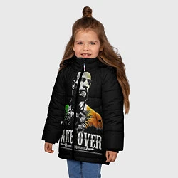 Куртка зимняя для девочки Конор МакГрегор UFC, цвет: 3D-черный — фото 2