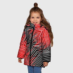 Куртка зимняя для девочки BMTH, цвет: 3D-черный — фото 2