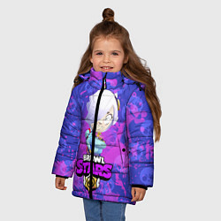 Куртка зимняя для девочки Colette - Brawl Stars, цвет: 3D-светло-серый — фото 2