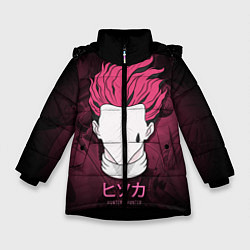Куртка зимняя для девочки Hunter x Hunter, Hisoka, цвет: 3D-черный