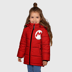 Куртка зимняя для девочки МАРИО, цвет: 3D-черный — фото 2