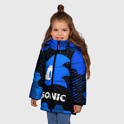 Куртка зимняя для девочки СОНИК SONIC, цвет: 3D-черный — фото 2