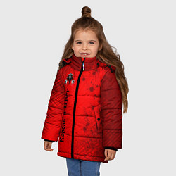 Куртка зимняя для девочки КОРОЛЬ И ШУТ, цвет: 3D-черный — фото 2