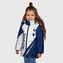 Куртка зимняя для девочки TOTTENHAM HOTSPUR Тоттенхэм, цвет: 3D-черный — фото 2