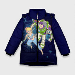 Куртка зимняя для девочки Buzz, цвет: 3D-черный